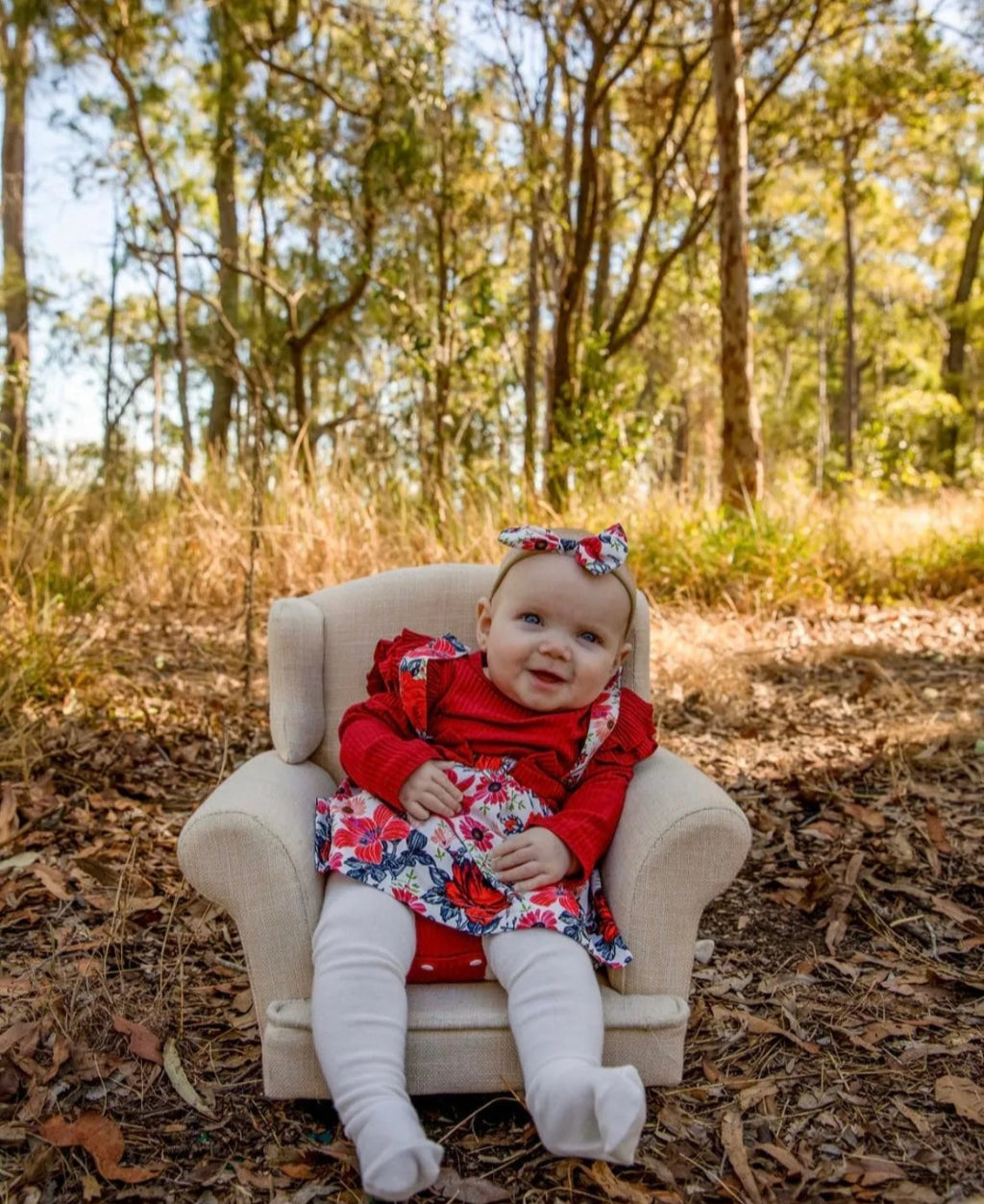 Winter Roses Romper