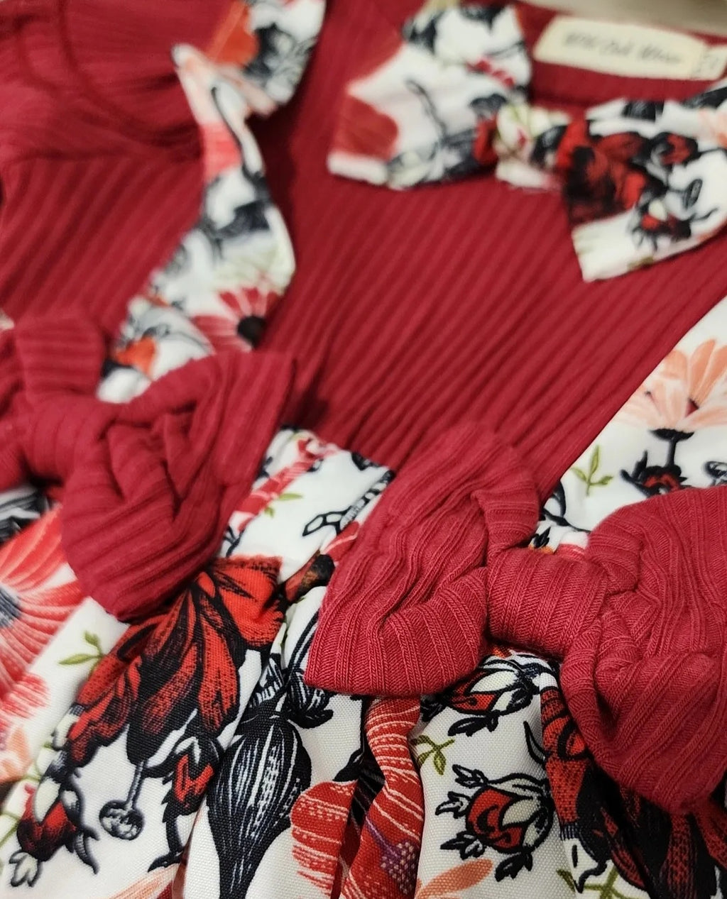 Winter Roses Romper