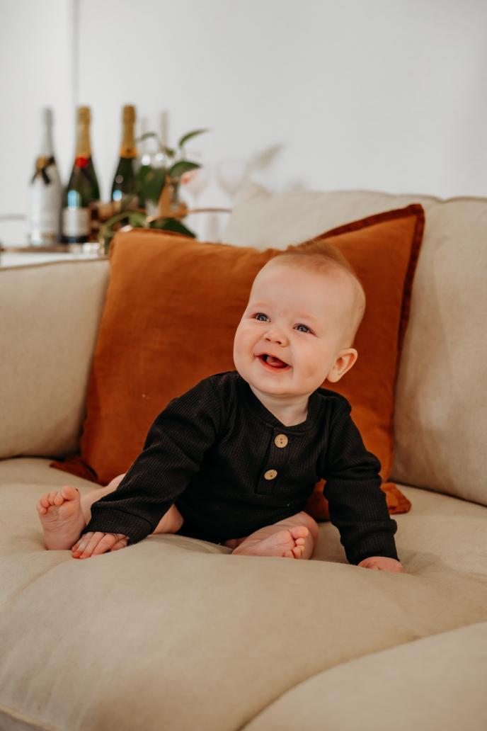 Waffle Onesie & Pants Set